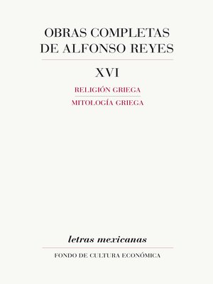 cover image of Obras completas, XVI